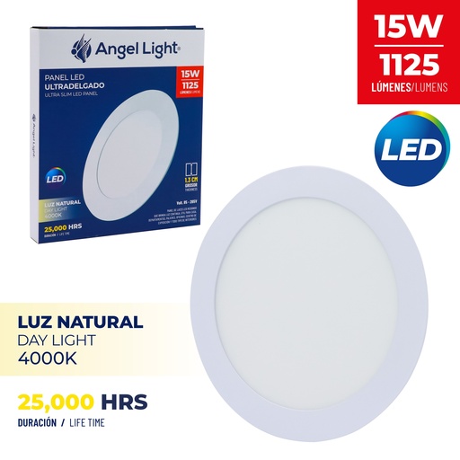 [6-555] PANEL LED EMP RED LUZ NATURAL 15W ANGEL L 6-555
