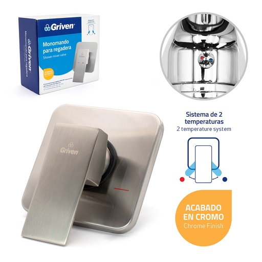 [6-602] LLAVE P/DUCHA MONOMANDO x 1/2 GRIVEN 6-602