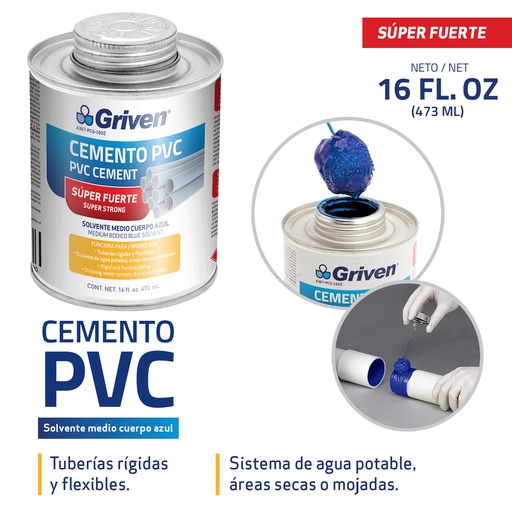 [6-621] PEGA SOLDAR A F 1/8 GRIVEN 473ml (16oz) 6-621