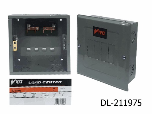 [6-647] TABLERO 4 CIRCUITO S/TAPA THQP 6-647