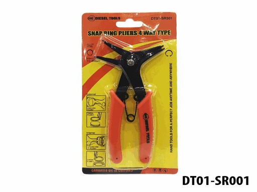 [6-659] PINZA SACA RETEN 4 VIA DIESEL TOOL 6-659