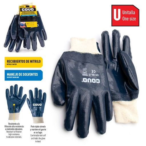 [6-724] GUANTE RECUBIERTO NITRILO Y SOLVENTE COVO PAR 6-724