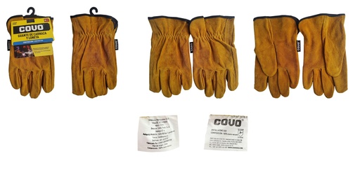 [6-725] GUANTES DE CARNAZA Y LONETA COVO 6-725
