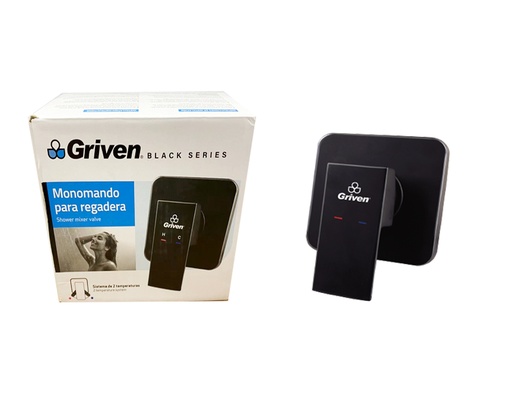 [6-743] LLAVE P/DUCHA MONOMANDO x 1/2 GRIVEN BLACK 6-743 mi vl