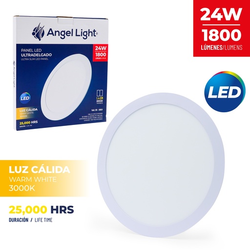 [6-782] PANEL LED EMP RED LUZ CALIDA 24W ANGEL L 6-782