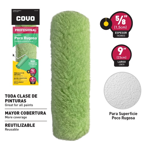 [6-797] FUNDA POCA RUGOSA 9" COVO 6-797