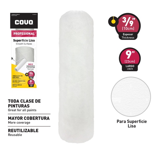 [6-799] FUNDA SUPERFICIE LISA 9" COVO 6-799