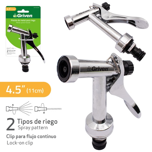 [6-808] PISTOLA P/MANGUERA METALICA GRIVEN 6-808