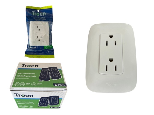 [6-888] TOMA DOBLE C/TIERRA BLANCO TROEN 6-888