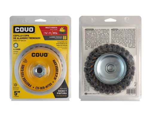 [6-899] CEPILLO CIRC ALAMBRE TRENZ 5" MULTIROSCA COVO 6-899