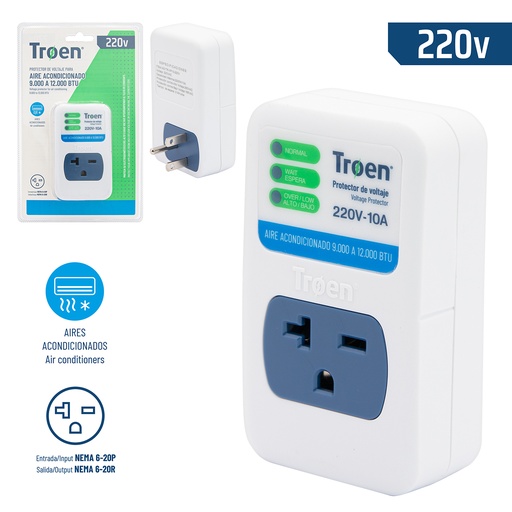 [6-909] PROTECTOR AIRE ACOND 220 ENCHUFABLE TROEN 6-909