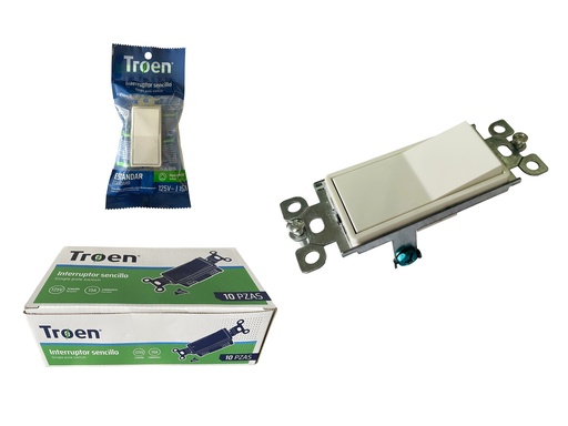 [6-921] INTERRUPTOR SENCILLO S/TAPA TROEN 6-921