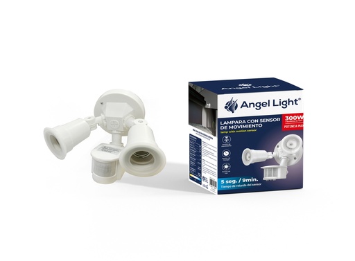 [6-958] LAMPARA C/SENSOR MOV BLANCA ANGEL LIGHT 6-958