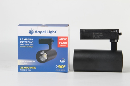 [6-987] LAMPARA NEGRA P/RIEL x 30W ANGEL LIGHT 6-987