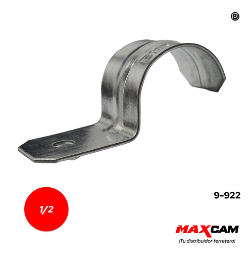 [9-922] ABRAZADERA EMT SENCILLA x 1/2 X UNID ORIX 9-922