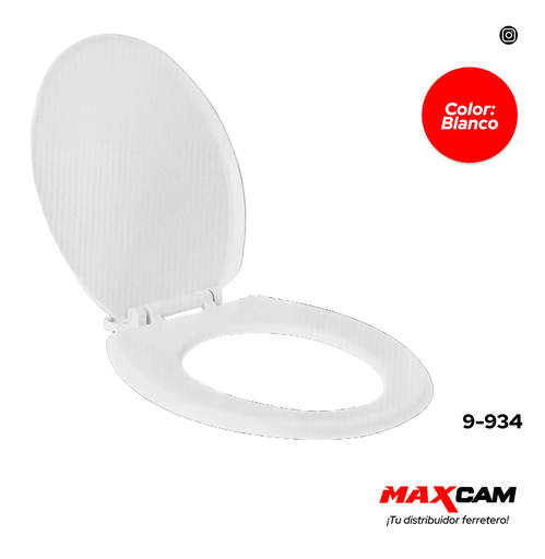 [9-934] ASIENTO SANITARIO BLANCO REDONDO MAXI HOUSE 9-934