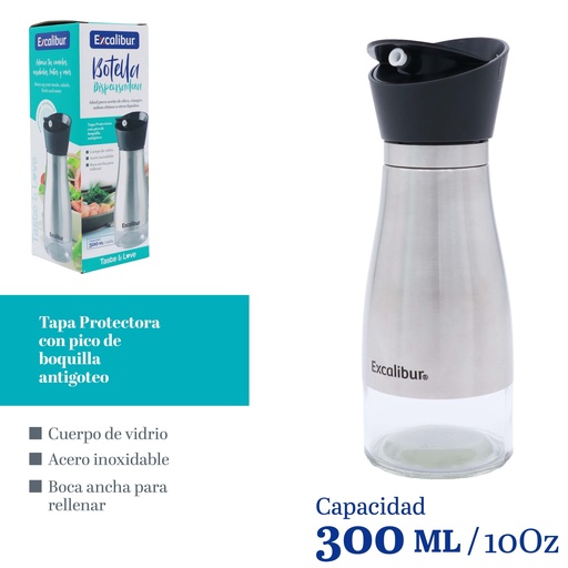 [10-179] BOTELLA DISPENSADORA 300ML EXCALIBUR 10-179