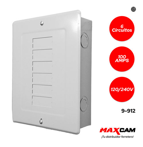[9-912] CAJA BREAKER EMPOTRAR 6 CIRCUITO ORIX 9-912