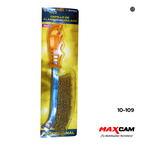 [10-109] CEPILLO ALAMBRE C/MANGO PLASTICO SEAL TOOLS 10-109
