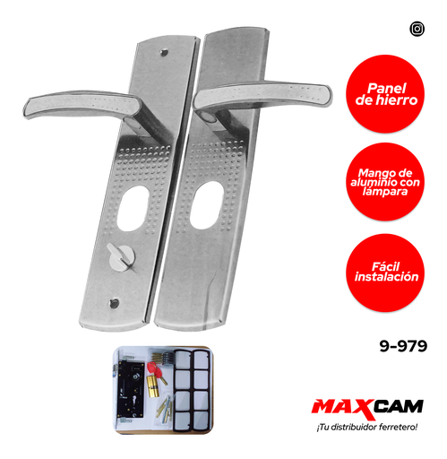 [9-979] CERRADURA DER PUERTA SEGURIDAD MAXI TOOLS 9-979