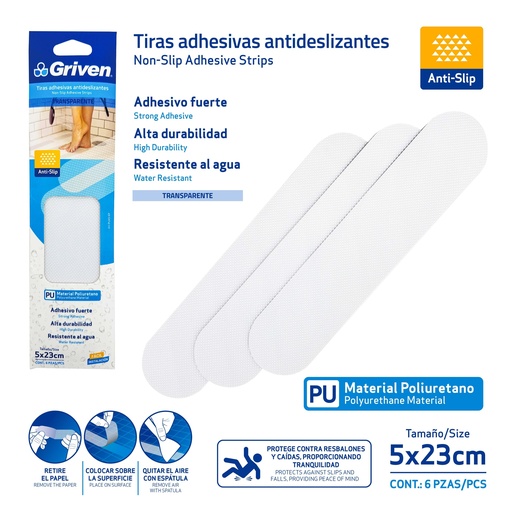 [9-805] CINTA ANTIDESLIZANTE P/BANO GRIVEN 9-805