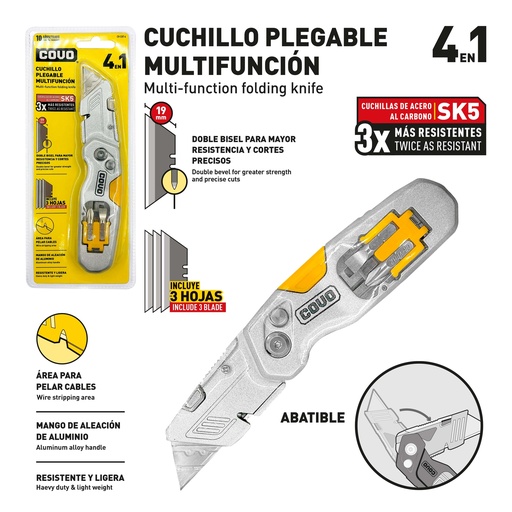 [9-736] EXACTO 4 EN 1 PLEGABLE COVO 9-736