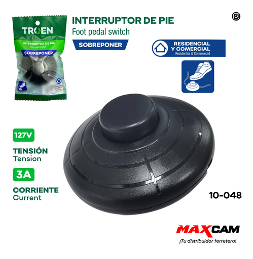[10-048] INTERRUPTOR DE PIE TROEN 10-048