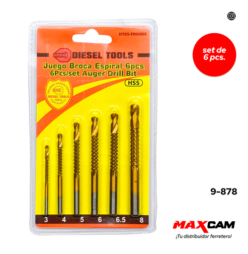 [9-878] JUEGO MECHAS DE METAL 6 PCS 9-878