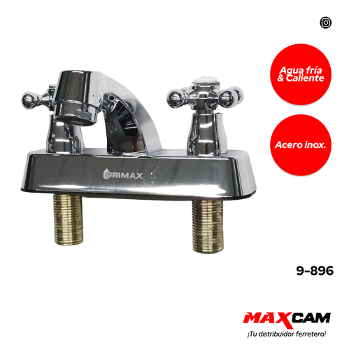 [9-896] LLAVE LAVAMANO DOBLE GRIMAX 9-896