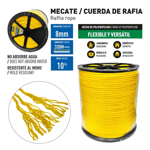 [10-010] MECATE AMAR RAFIA 5/16 x 10 KG COVO 10-010