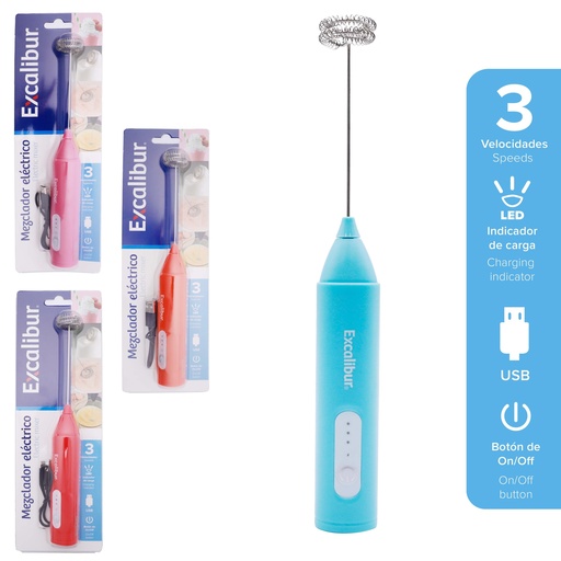 [10-144] BATIDOR ELECTRICO RECARGABLE EXCALIBUR 10-144