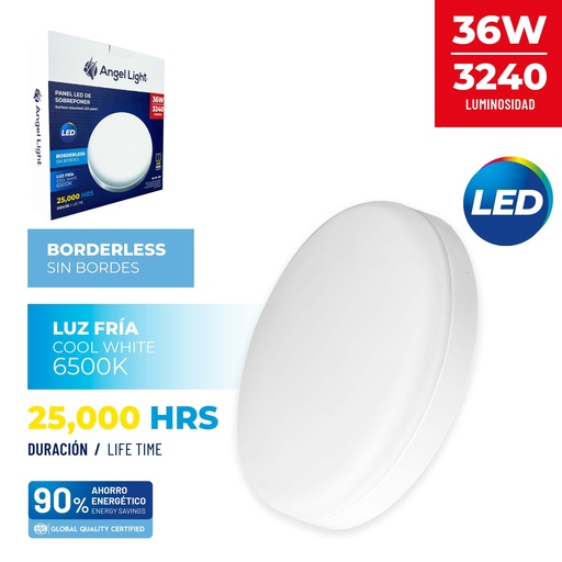[10-037] PANEL LED SUPER RED LUZ FRIA 36W ANGEL L 10-037