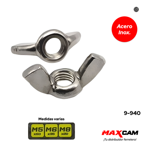[9-940] SET TUERCAS T/MARIPOSA x 105 PCS SEAL TOOLS 9-940