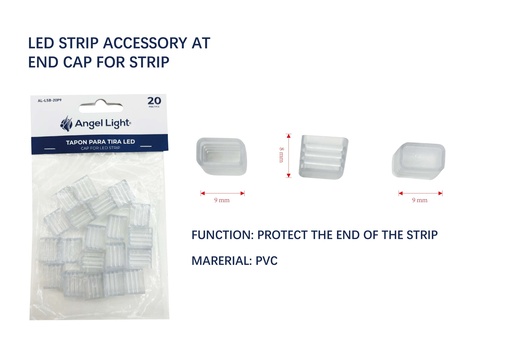 [9-822] TAPON P/TIRA LED x 20 UNID ANGEL LIGHT 9-822
