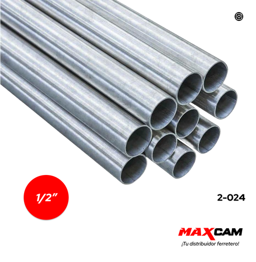 [2-024] TUBO EMT 1/2" x 3M  2-024