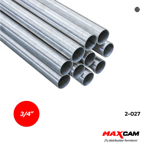 [2-027] TUBO EMT 3/4" x 3M 2-027