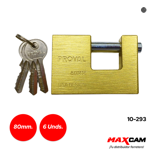 [10-293] CANDADO ANTICIZALLA 80MM DIESEL TOOLS 10-293