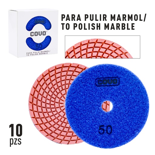 [10-399] DISCO P/PULIR MARMOL Y GRANITO DE 50 COVO 10-399