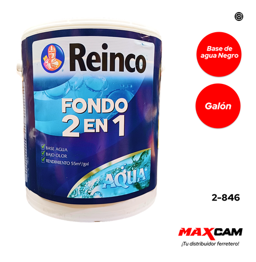 [2-846] FONDO AQUA NEGRO 2 EN 1 SANTIN x GALON REINCO 2-846