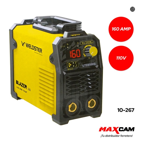 [10-267] INVERSOR SOLDADOR 160AMP 110V WELDSTER 10-267