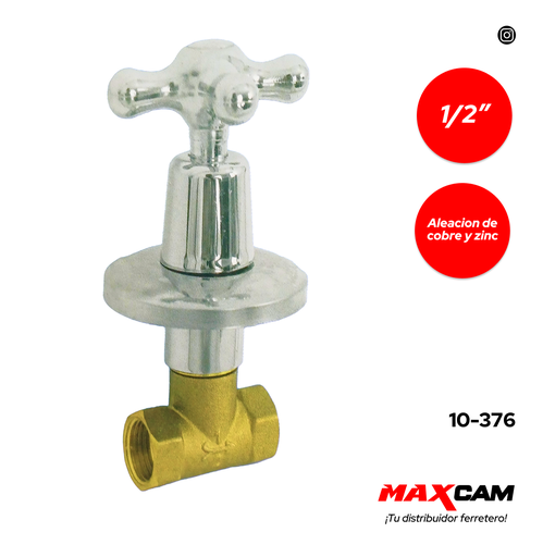 [10-376] LLAVE P/DUCHA INDIVIDUAL x 1/2 BRONCE GRIMAX 10-376