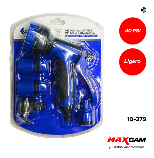 [10-379] PISTOLA P/MANGUERA 5 PCS GRIMAX 10-379