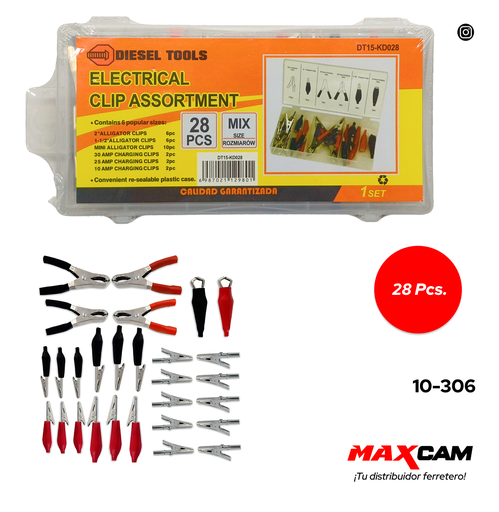 [10-306] SET PINZAS CAIMAN 28 PCS DIESEL TOOLS 10-306